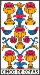 Cinco de Copas Tarot de Marsella