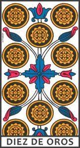 Diez de Oros en el Tarot de Marsella