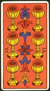 Seis de Copas Tarot de Marsella