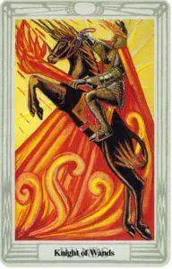 Rey de Bastso Tarot de Thoth