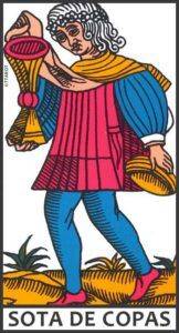Sota de Copas Tarot de Marsella
