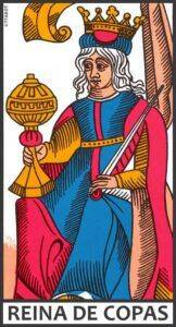 Reina de Copas en el Tarot de Marsella